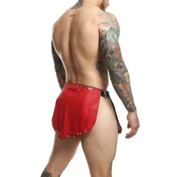 MOB Eroticwear Jupe homme Sm Roman Skirt Rouge-Noire